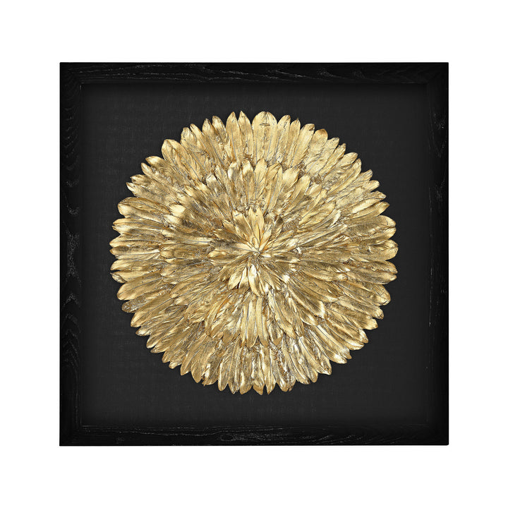 Elk Lighting 3168-019  Gold Feather Mirror Gold