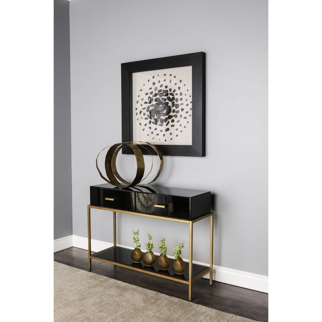 Elk Lighting 3168-025  Black And White Carbon Mirror Black