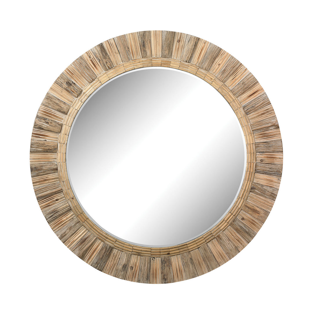 Elk Lighting 51-10163  Oversized Round Mirror Natural