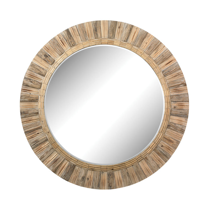 Elk Lighting 51-10163  Oversized Round Mirror Natural