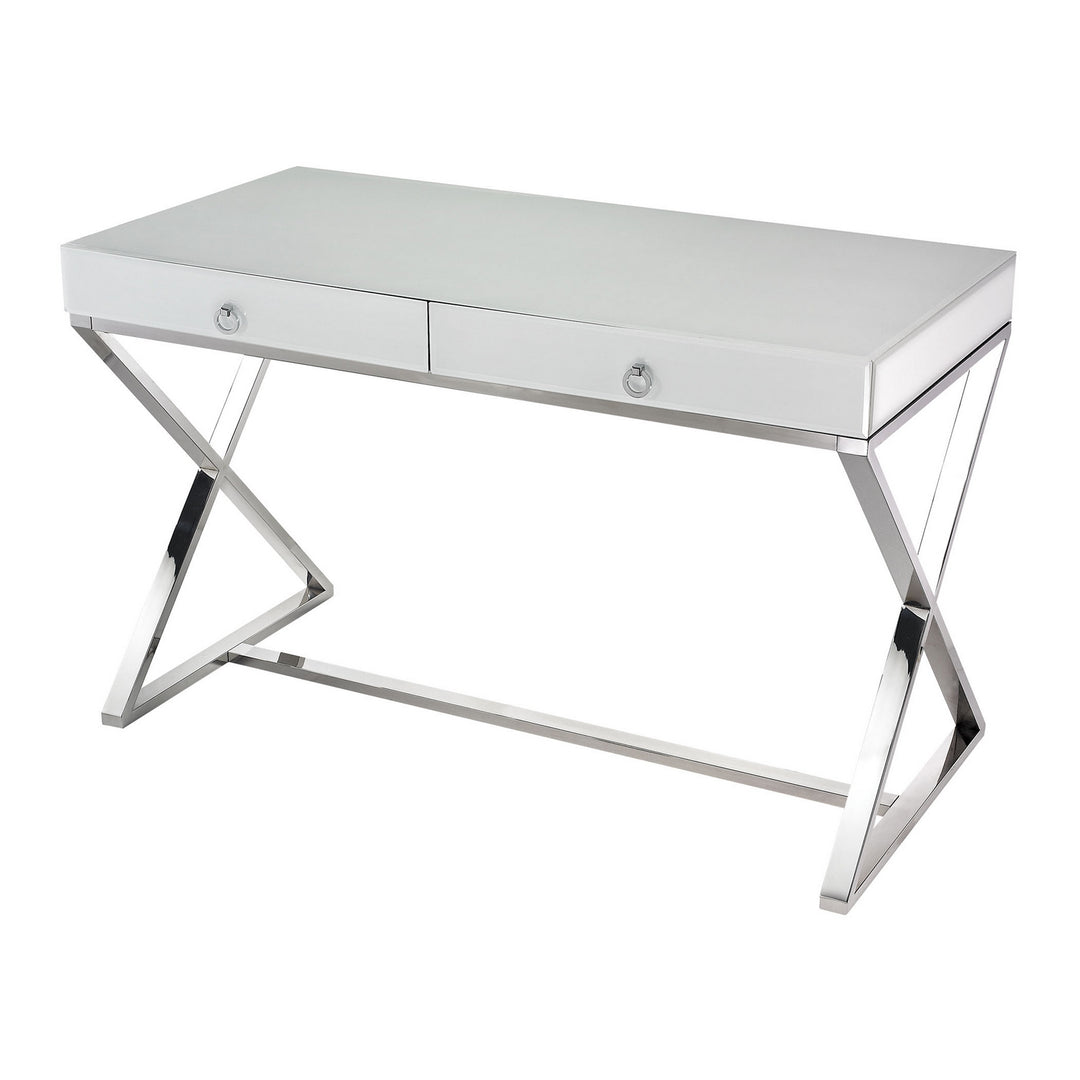 Elk Lighting 1141105 Modern Super White Furniture Chrome