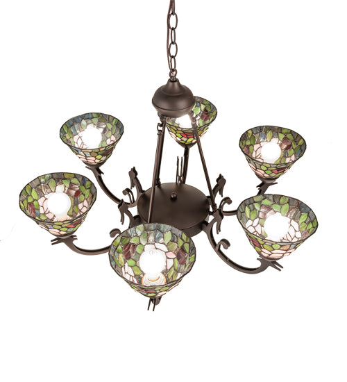 Meyda Tiffany Tiffany Rosebush 72651 Chandelier Light -