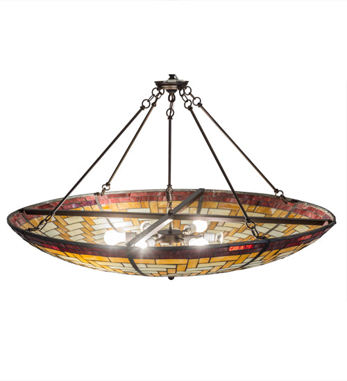 Meyda Tiffany Basket Weave 72653 Pendant Light - Mahogany Bronze