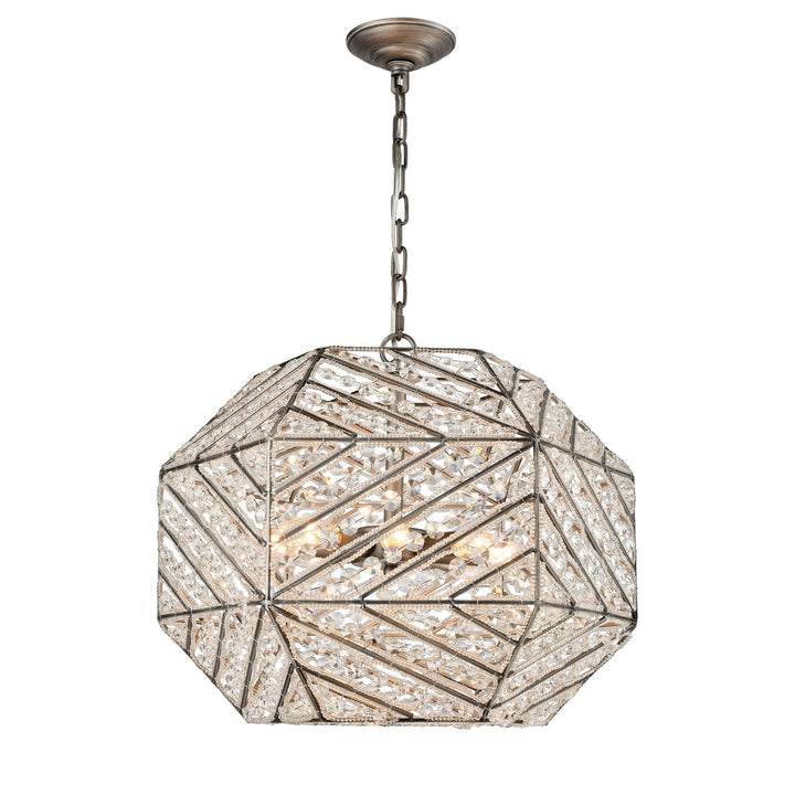 Elk Constructs 11837/8 Pendant Light - Weathered Zinc