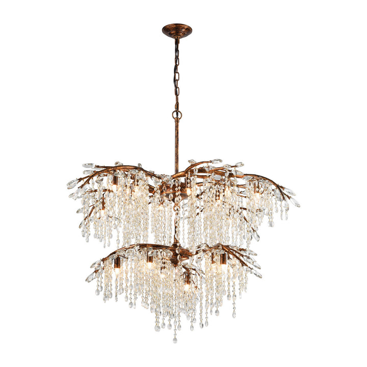 Elk Elia 11902/12+6 Chandelier Light - Spanish Bronze
