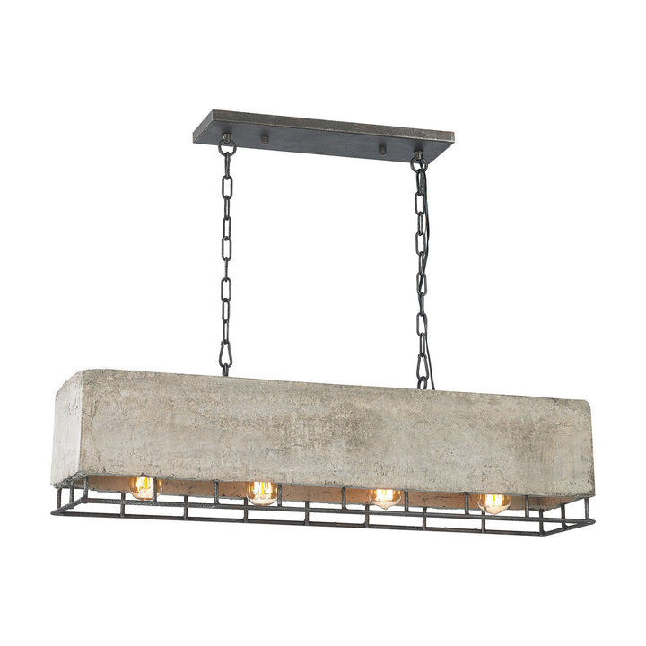 Elk Brocca 14323/4 Pendant Light - Silverdust Iron