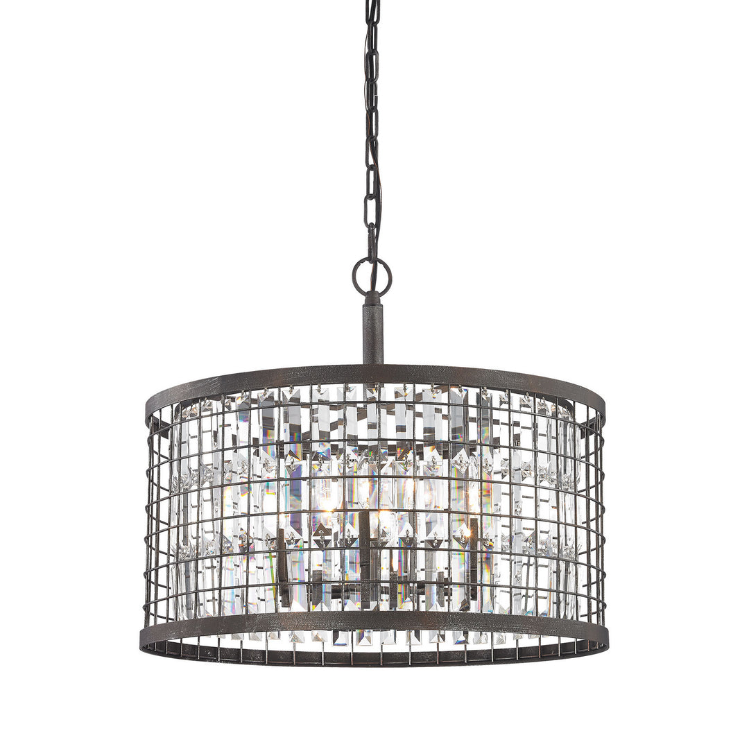 Elk Nadina 14344/6 Pendant Light - Silverdust Iron