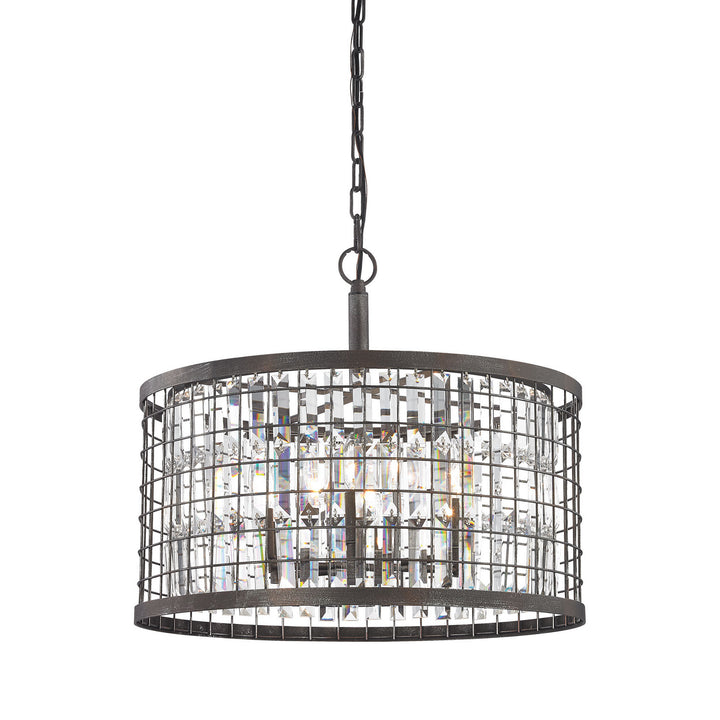 Elk Nadina 14344/6 Pendant Light - Silverdust Iron