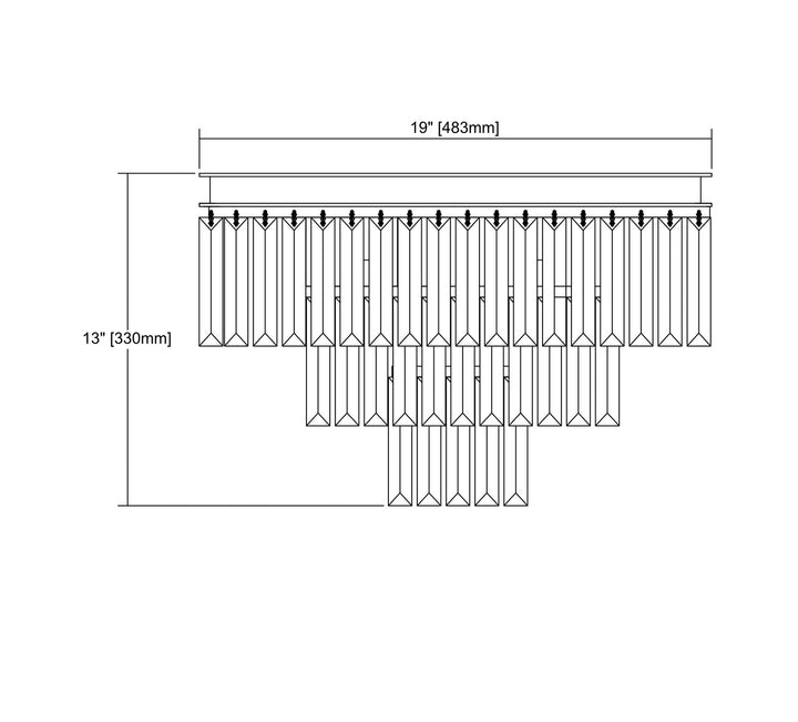Elk Palacial 15215/3-LED Ceiling Light - Polished Chrome