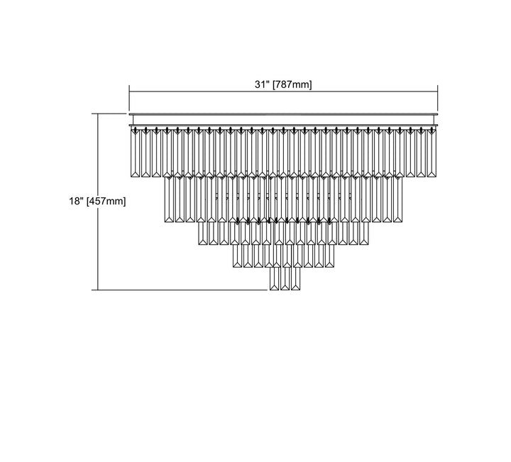 Elk Palacial 15216/6 Ceiling Light - Polished Chrome