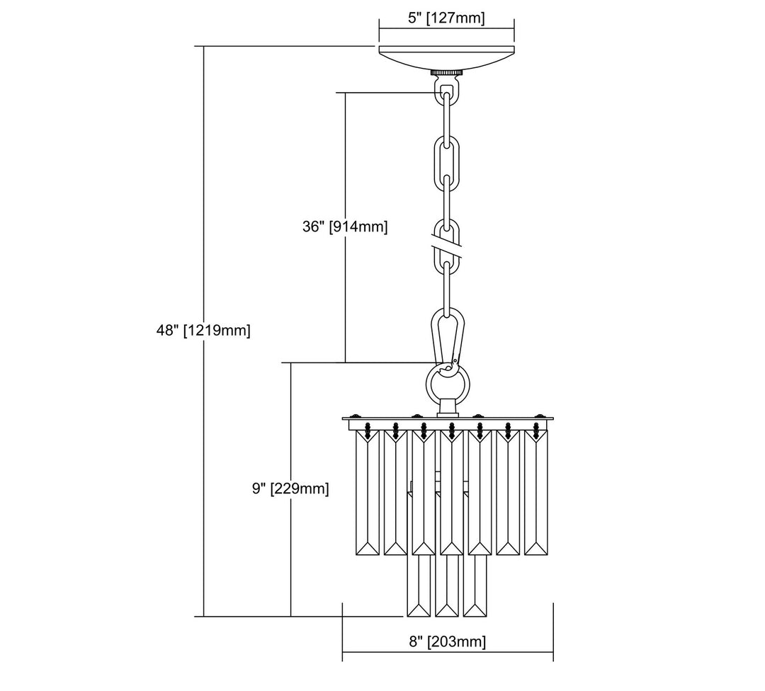 Elk Palacial 15224/1 Pendant Light - Oil Rubbed Bronze