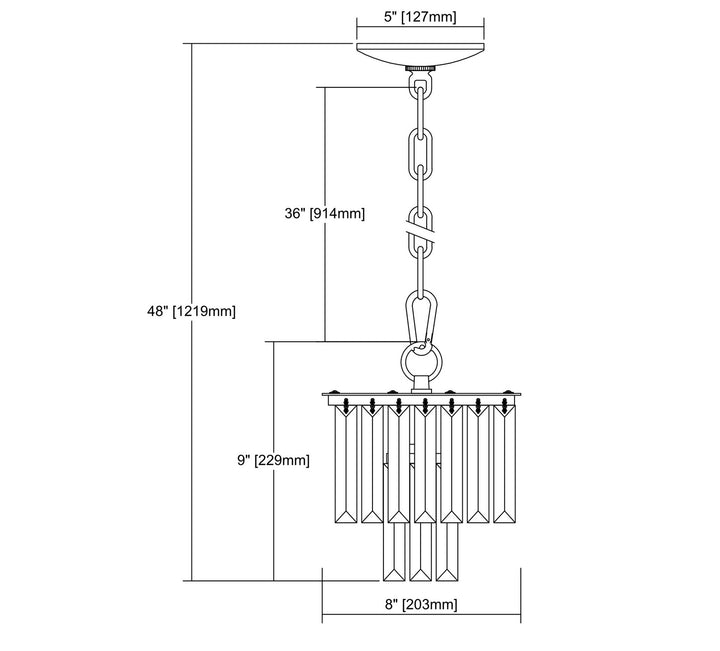 Elk Palacial 15224/1 Pendant Light - Oil Rubbed Bronze