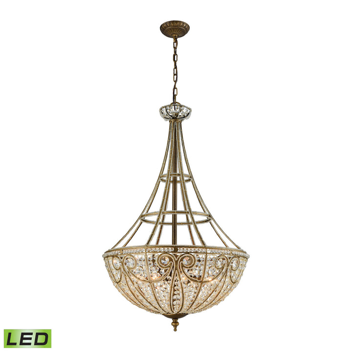 Elk Elizabethan 15966/8-LED Chandelier Light - Dark Bronze