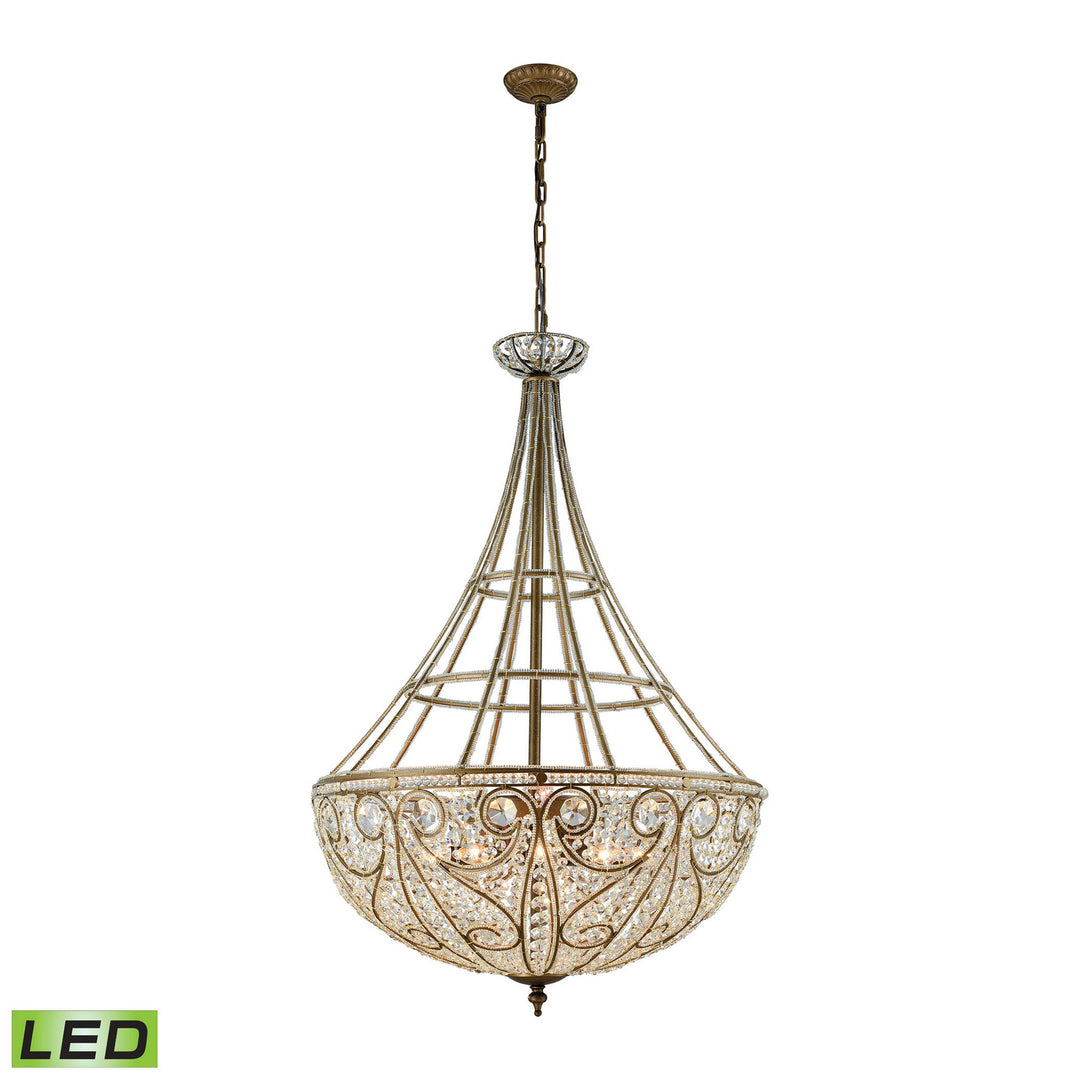 Elk Elizabethan 15967/10-LED Chandelier Light - Dark Bronze