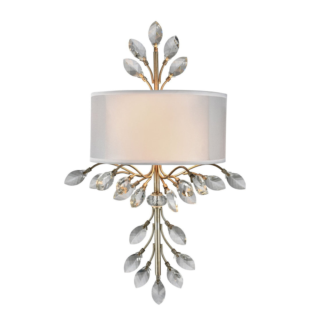 Elk Asbury 16280/2 Wall Sconce Light - Aged Silver