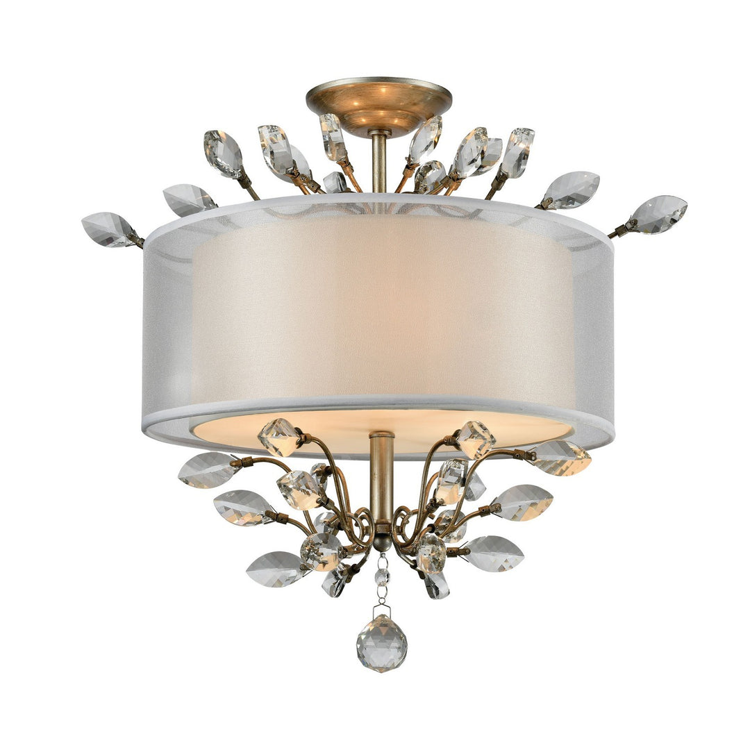 Elk Asbury 16281/3 Ceiling Light - Aged Silver