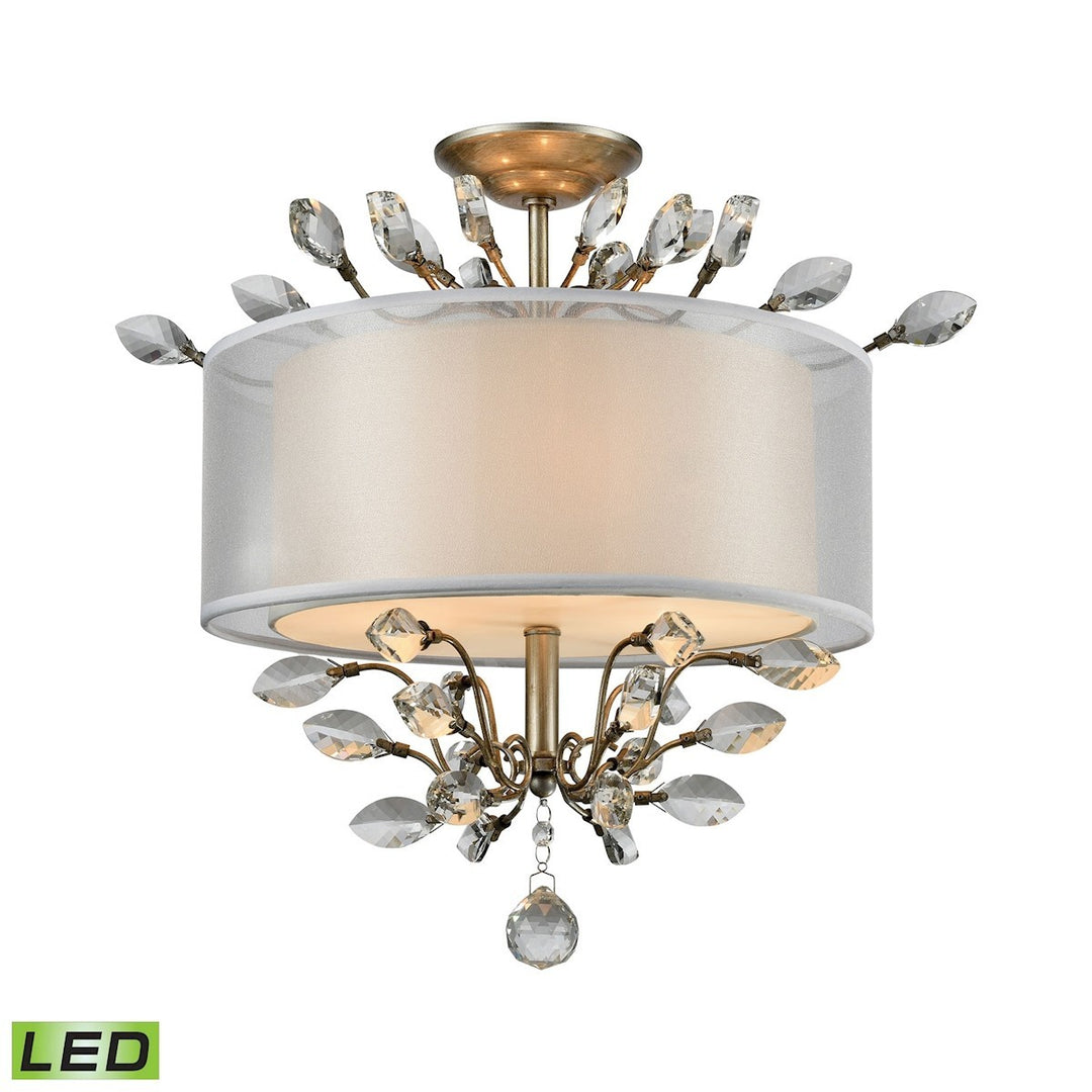 Elk Asbury 16281/3-LED Ceiling Light - Aged Silver