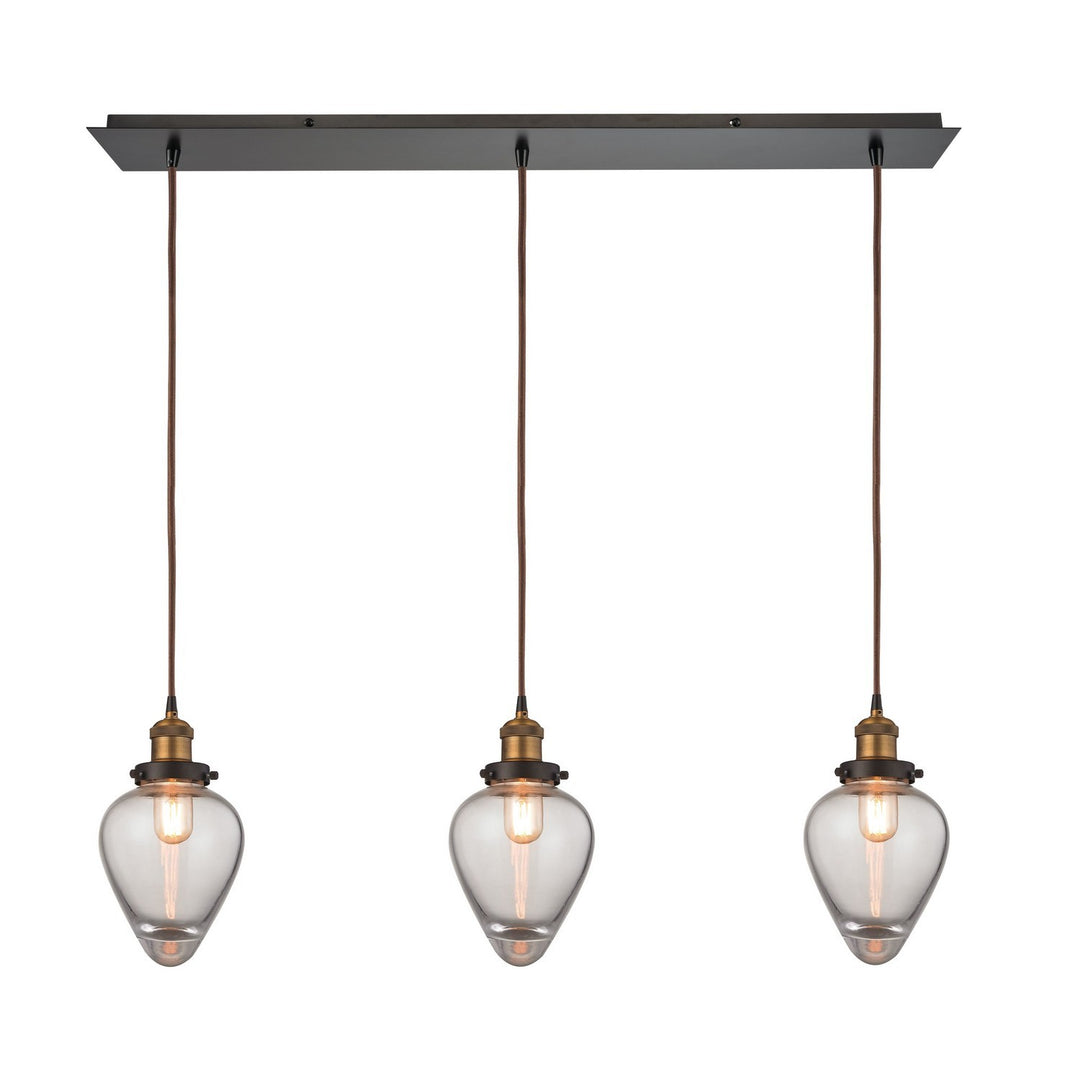 Elk Bartram 16325/3LP Pendant Light - Antique Brass
