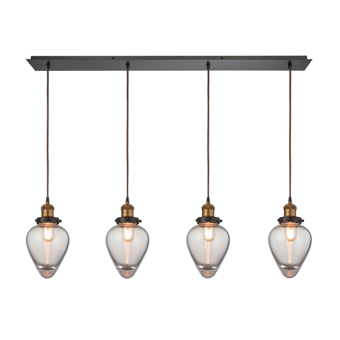 Elk Bartram 16325/4LP Pendant Light - Antique Brass