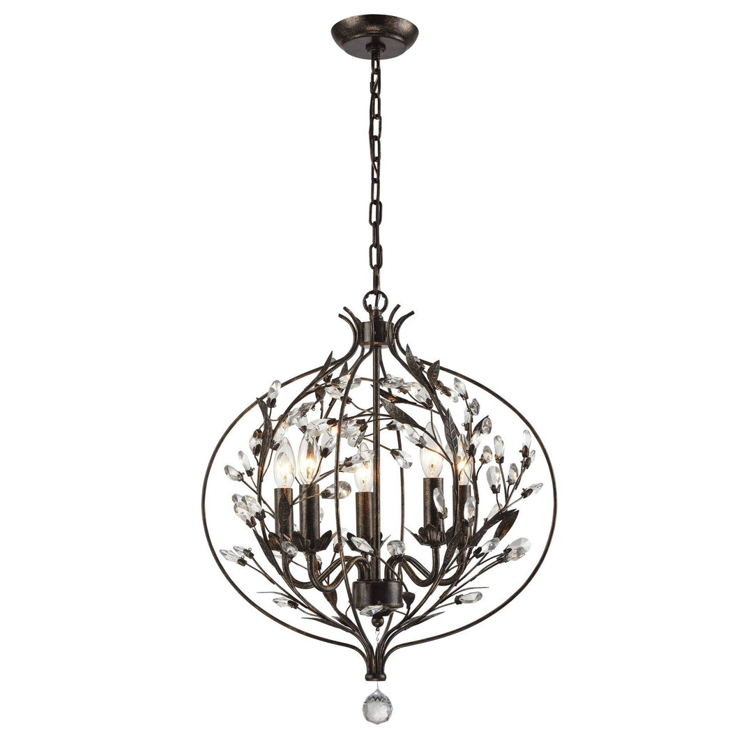 Elk Circeo 18136/5 Chandelier Light - Deep Rust