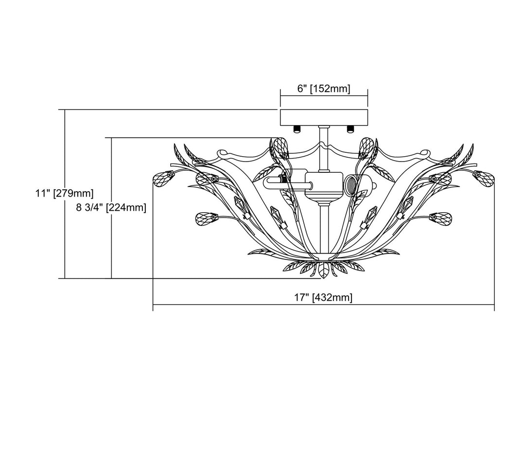 Elk Circeo 18151/2 Ceiling Light - Light Pink