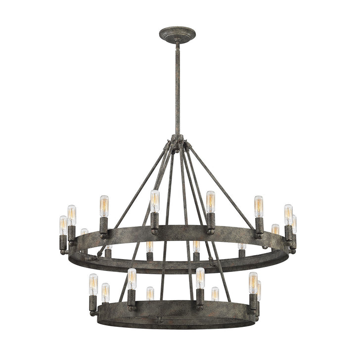 Elk Lewisburg 31823/8+14 Chandelier Light - Malted Rust