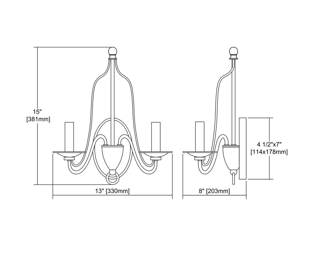 Elk Monroe 32160/2 Wall Sconce Light - Oil Rubbed Bronze