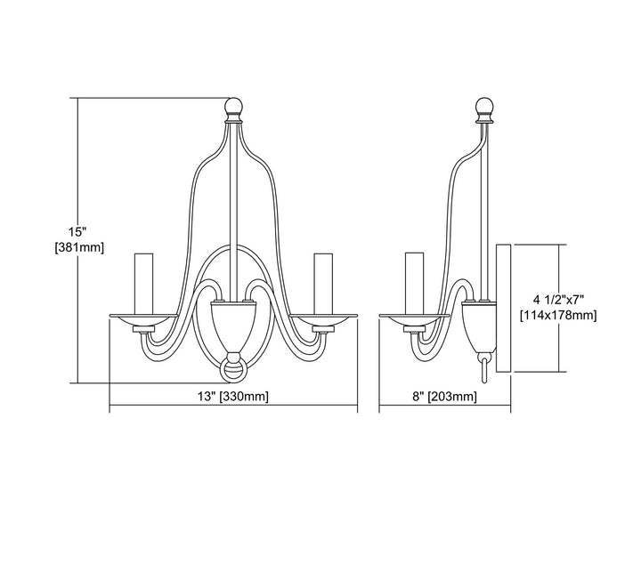 Elk Monroe 32160/2 Wall Sconce Light - Oil Rubbed Bronze