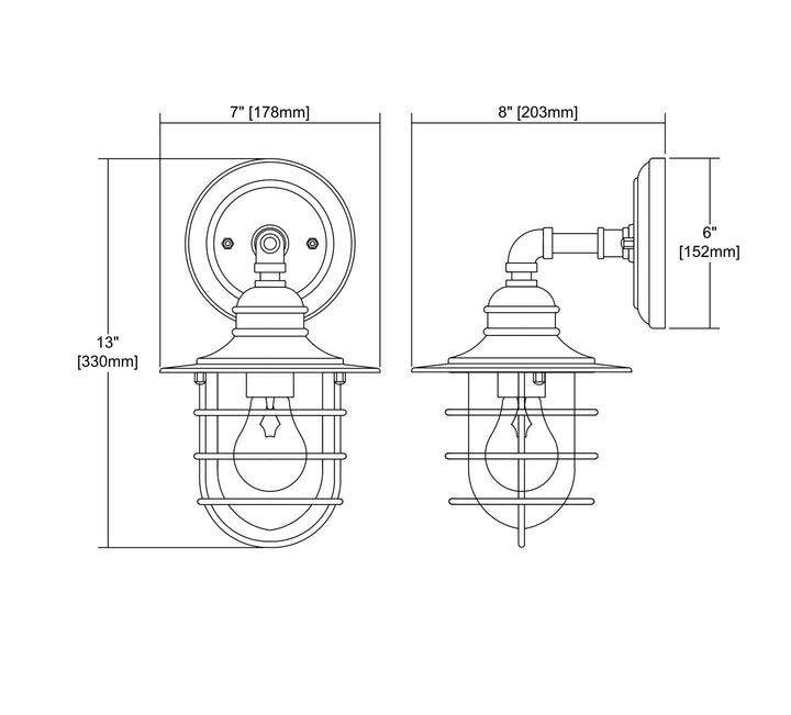 Elk Lighting 45212/1  Vandon Outdoor Textured Matte Black