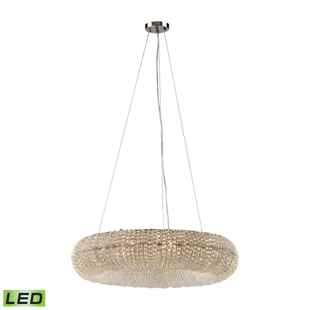 Elk Crystal Ring 45292/10-LED Pendant Light - Polished Chrome