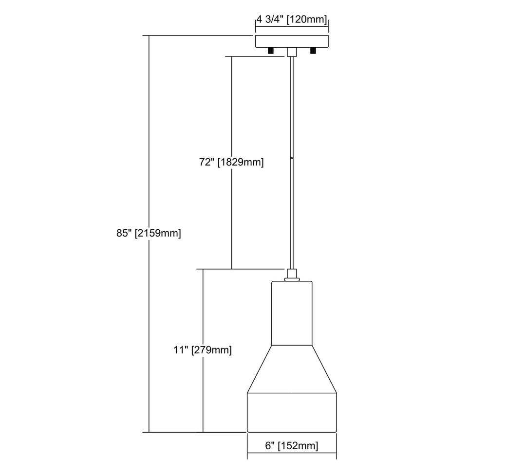 Elk Urban Form 45331/1-LED Pendant Light - Black Nickel