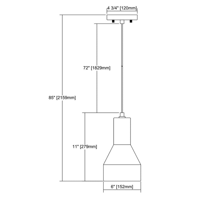 Elk Urban Form 45331/1-LED Pendant Light - Black Nickel