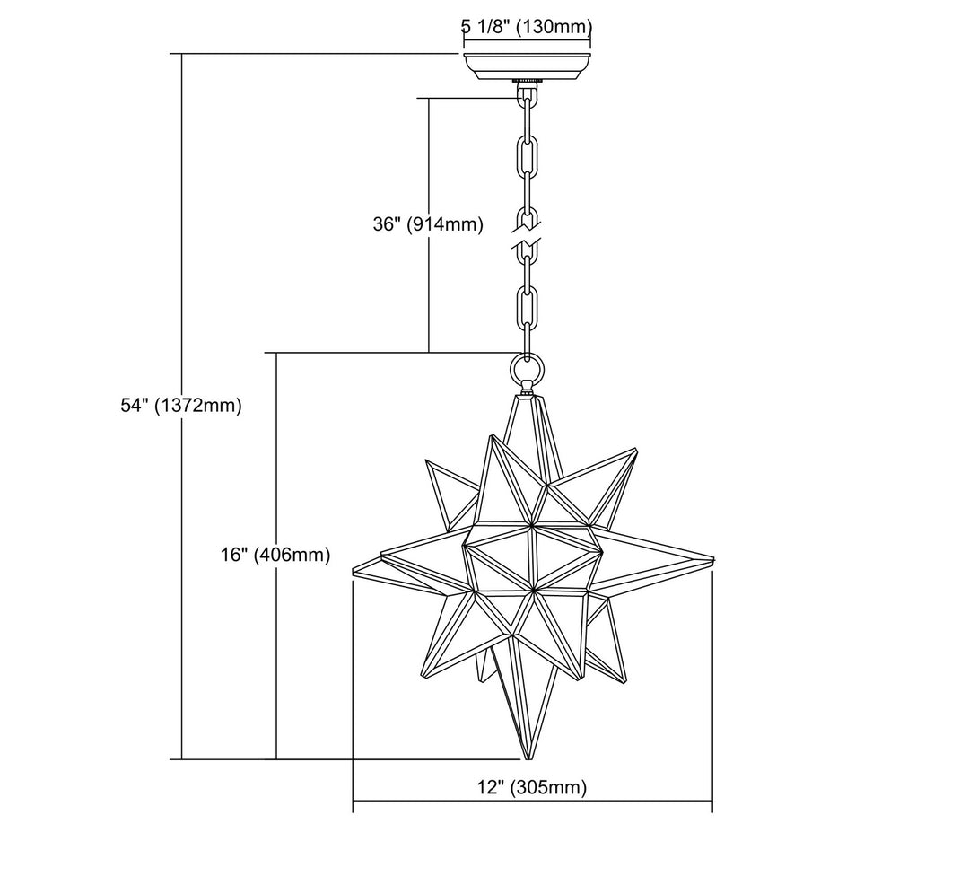 Elk Beamer 72154/1 Pendant Light - Brushed Brass