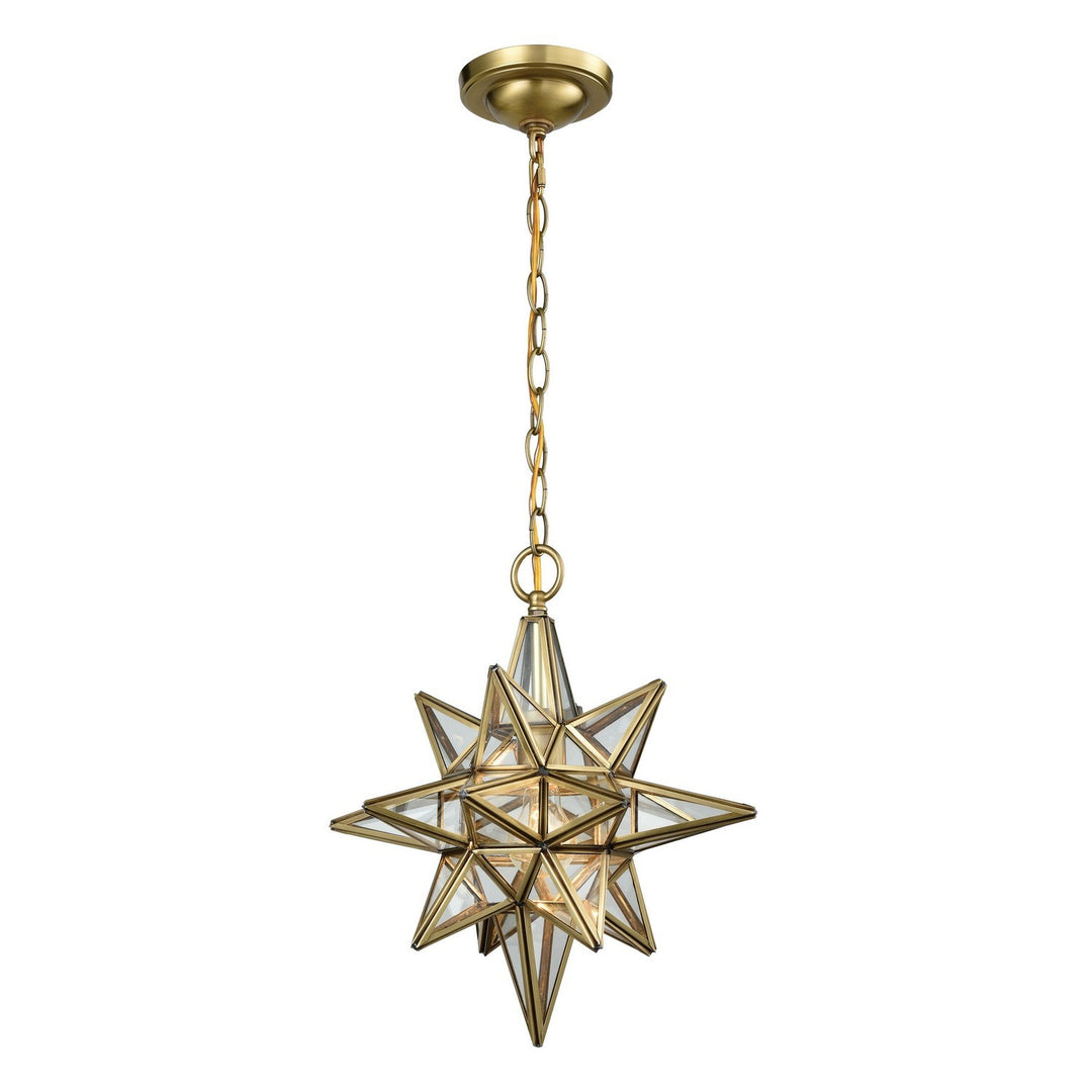 Elk Beamer 72154/1 Pendant Light - Brushed Brass