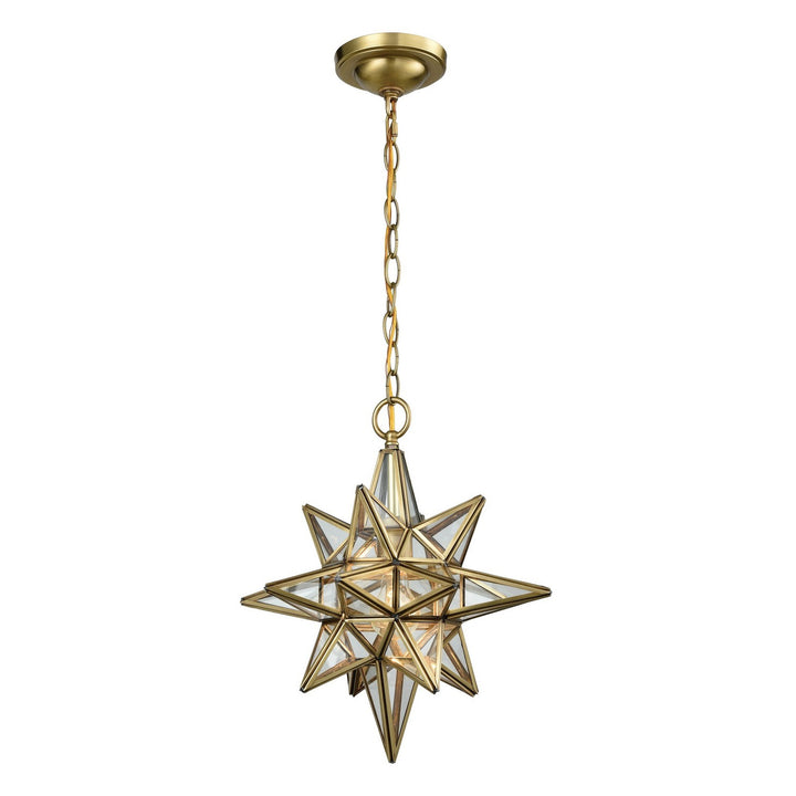 Elk Beamer 72154/1 Pendant Light - Brushed Brass