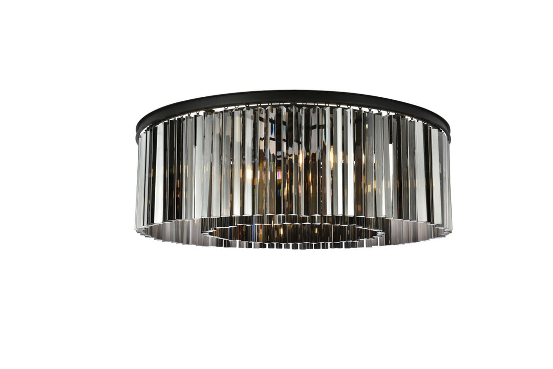 Elegant Sydney 1208F43MB-SS/RC Ceiling Light - Matte Black