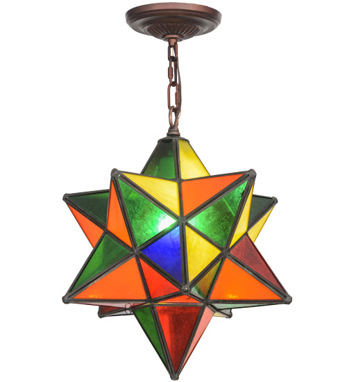 Meyda Tiffany Moravian Star 72849 Pendant Light - Mahogany Bronze