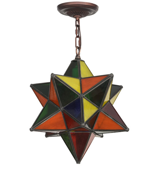 Meyda Tiffany Moravian Star 72849 Pendant Light - Mahogany Bronze