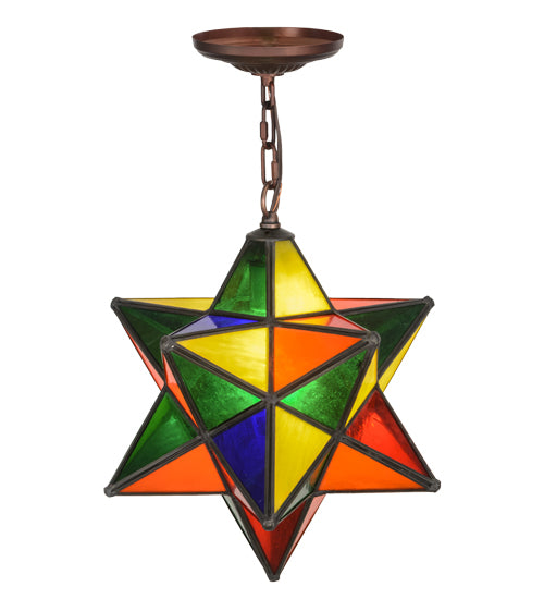 Meyda Tiffany Moravian Star 72849 Pendant Light - Mahogany Bronze