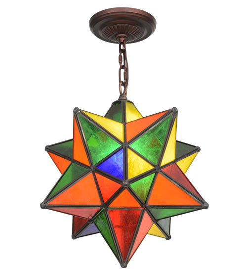 Meyda Tiffany Moravian Star 72849 Pendant Light - Mahogany Bronze