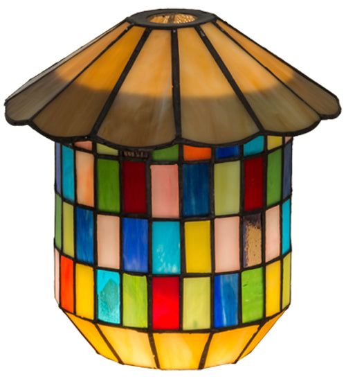 Meyda Tiffany Lighting 72855 Meyer Lantern Shade Lamp Shade Multicolored