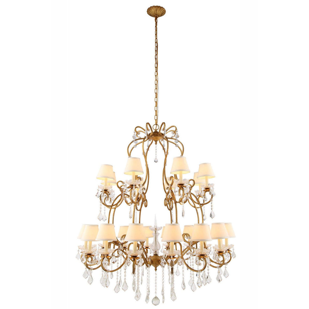 Elegant Diana 1471G44GI Chandelier Light - Golden Iron