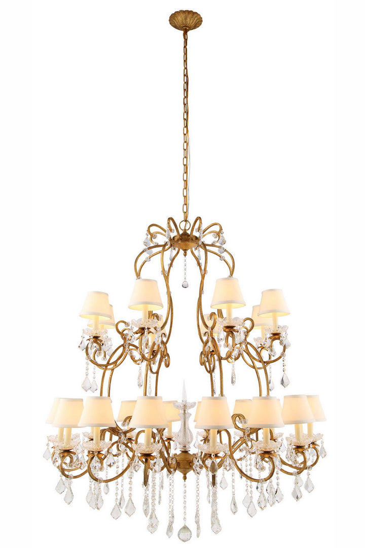 Elegant Diana 1471G44GI Chandelier Light - Golden Iron