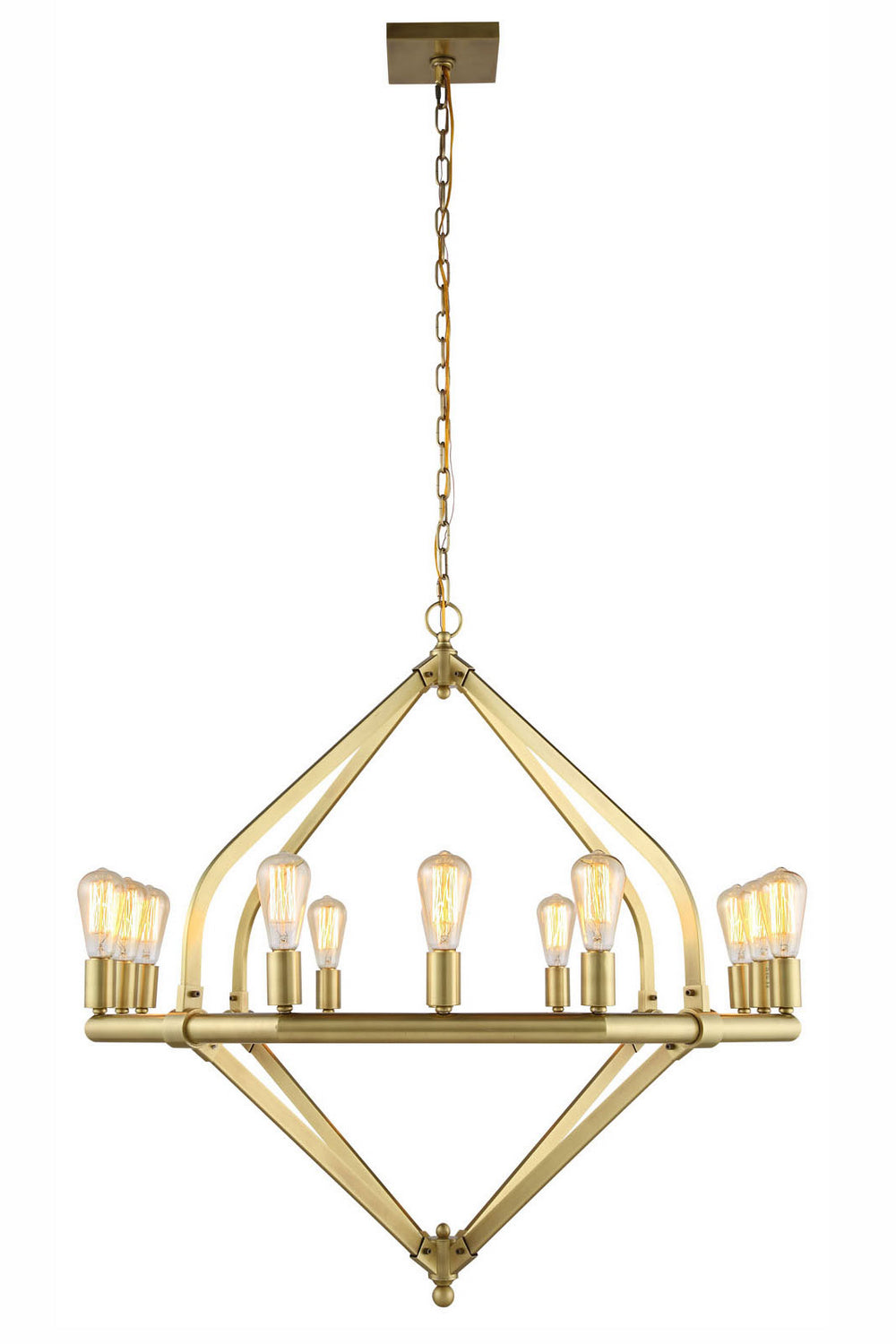 Elegant Illumina 1472G39BB Chandelier Light - Burnished Brass