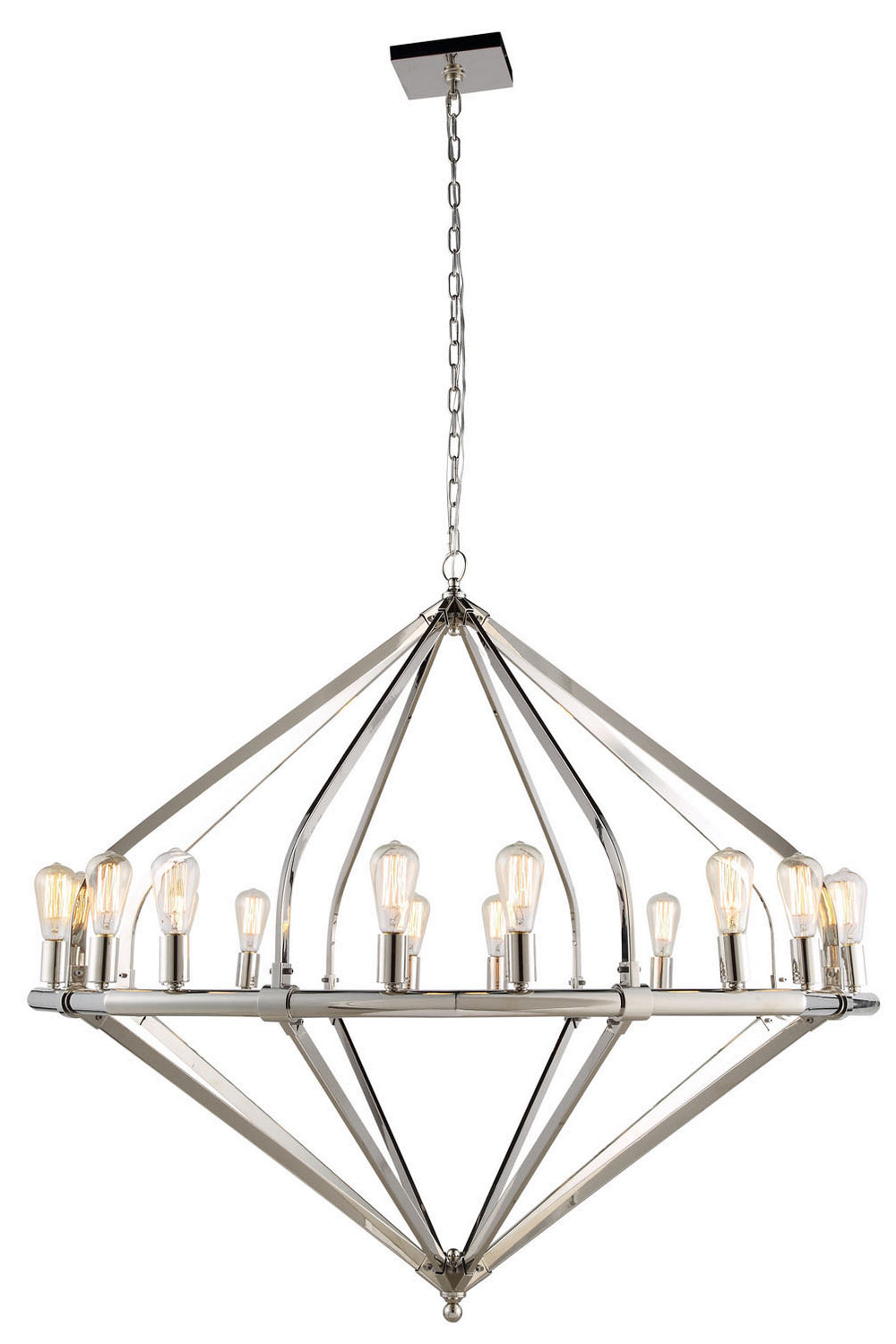 Elegant Illumina 1472G52PN Chandelier Light - Polished Nickel