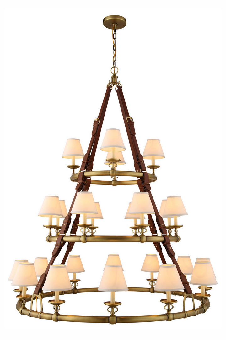 Elegant Cascade 1473G52BB Chandelier Light - Burnished Brass