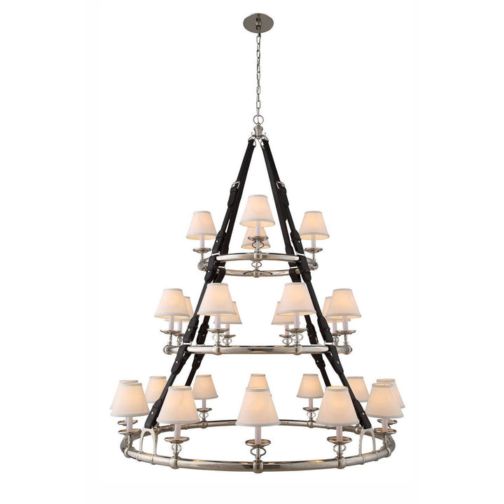 Elegant Cascade 1473G52PN Chandelier Light - Polished Nickel