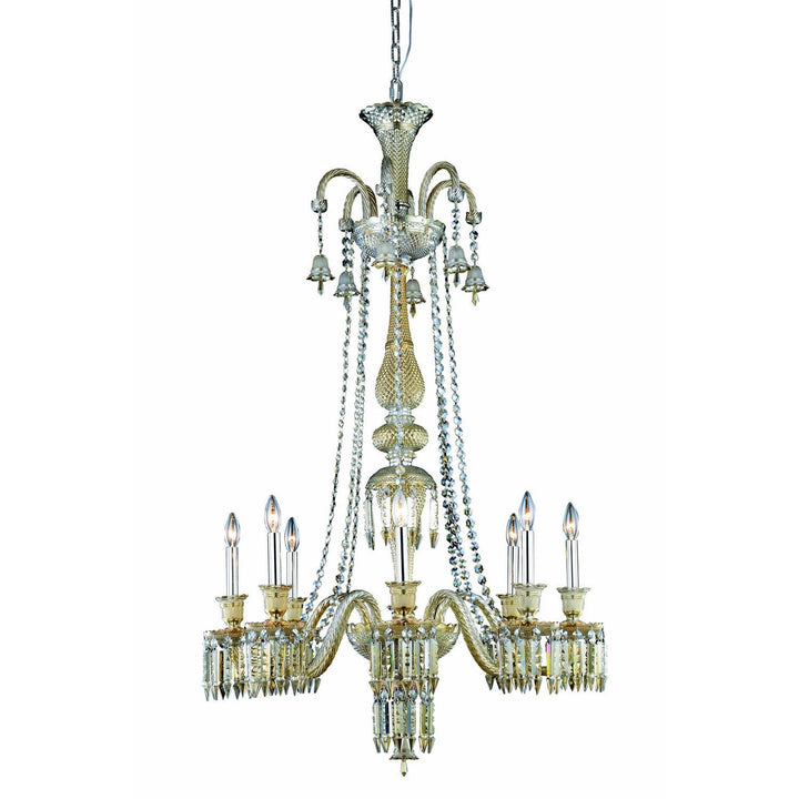 Elegant Majestic 8908G53GT-GT/EC Chandelier Light - Golden Teak