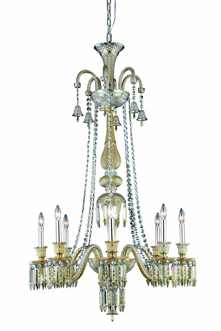 Elegant Majestic 8908G53GT-GT/EC Chandelier Light - Golden Teak