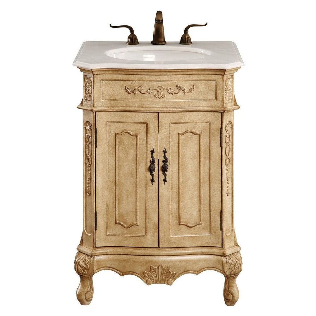 Elegant Lighting VF-1001  Danville Plumbing Antique Beige